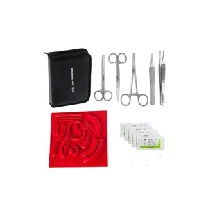 Kit de Práctica de Sutura para Estudiantes de Medicina, Simulación de Cuidado Humano, Kit de Sutura de Piel, Kit de Entrenamiento de Instrumentos Médicos, Kit Completo - Product Image 1