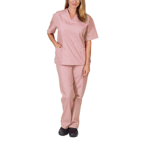 ชุดเครื่องแบบพยาบาลแขนสั้นชุดเครื่องแบบโรงพยาบาลผ้ายืดชุดเสื้อกางเกงสครับ - Product Image 2