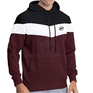Sudadera con Capucha de Forro Polar de Color Sólido Personalizada para Hombre 2023, con Logotipo Personalizado, Teñido Liso, Secado Rápido, Ropa Urbana de Algodón para Invierno - Product Image 4