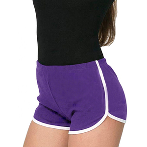Compre Shorts de Mujer de Alta Calidad, Personalizados, de Spandex y Algodón, con Dobladillo Curvo, Rayas Laterales, Estilo Urbano - Product Image 6