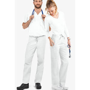 Venta caliente antiarrugas lavable suave tela enfermera Hospital uniforme Scrub Top médico Scrubs para hombres Scrubs Sets para médico - Product Image 5