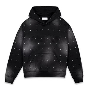 Vente en gros de sweats à capuche personnalisés avec strass Sweats à capuche bling de haute qualité pour hommes et femmes Design personnalisé, quantité minimale de commande bas, OEM/ODM - Product Image 1
