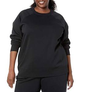 Último diseño Streetwear Sudadera transpirable para mujer Sudaderas ligeras sólidas O-cuello Mangas completas Ropa informal Servicio OEM - Product Image 5