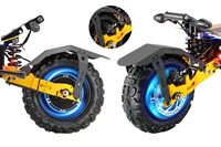 Pour X11+ - Trottinette électrique sans balais à double moteur |   Batterie au lithium 60V 30Ah, autonomie de 62 milles, pneus larges de 11 pouces, suspension intégrale