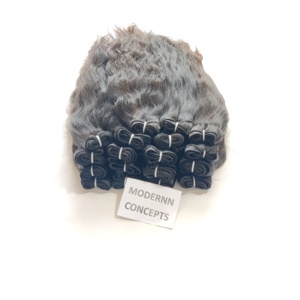 Venta al por mayor de cabello humano virgen natural vietnamita crudo sin procesar cutícula alineada mechones ondulado indio ondulado cabello humano - Product Image 1