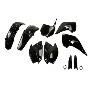 2004 2008 Kawasaki KX 250 Kit di plastica completa in fibra di carbonio nera carenatura del faro della motocicletta - Product Image 1