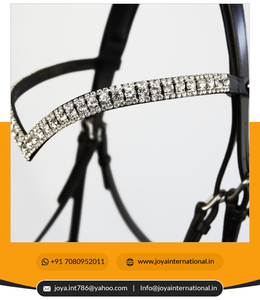 Brides de cheval anglaises à vendre Bride à mors avec 2 bandes frontales Brides de cheval à vendre d'Inde multifonctionnelles - Product Image 5