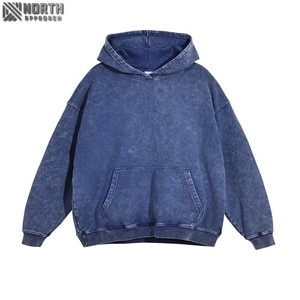 OEM personalizado Unisex Fleece Hoodie de doble cara Logo estampado bordado Hip Hop Streetwear Anti-encogimiento de los hombres y las mujeres de moda - Product Image 2