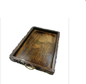 Bandeja de servicio de madera de acacia sólida artesanal recién llegada para el desayuno, la mesa de centro y el uso del servicio a un precio atractivo - Product Image 5