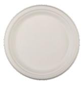 Assiettes jetables rondes en bagasse de 6 pouces, écologiques et de qualité supérieure, pour le camping - Product Image 3