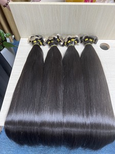 Adesivo per <span class=keywords><strong>capelli</strong></span> in 100% naturale <span class=keywords><strong>capelli</strong></span> vietnamiti colore naturale super doppio disegno di qualità <span class=keywords><strong>capelli</strong></span> umani - Product Image 2