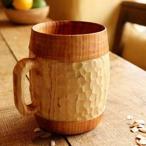 Tasse à thé en bois de bambou de 100 ml, style écologique et design campagnard, idéale pour les cadeaux d'affaires - Product Image 4