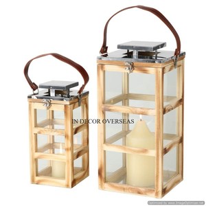 Fancy Stylish Designer Black Color Powder Coated Metal And Acrylic Glass Made <b>Set</b> Of 5 Table Centerpiece Decorative <b>Lanterns</b> - Product Image 5