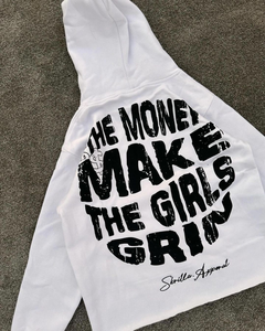 Sudadera con capucha de gran tamaño con cremallera de invierno con estampado digital de logotipo personalizado para hombre, sudadera holgada de manga regular de peso pesado, 100% algodón - Product Image 3