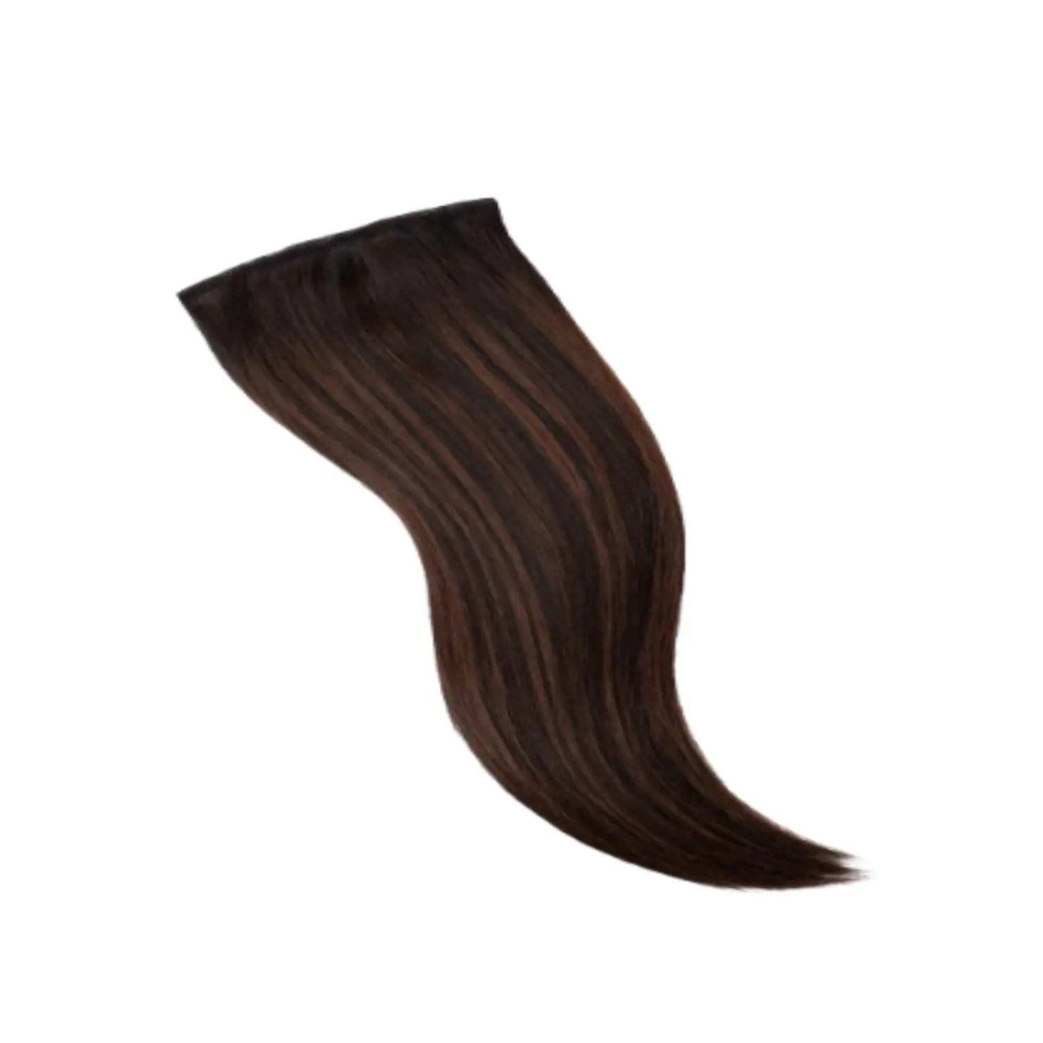 भारतीय निर्यातकों द्वारा बिक्री के लिए गुणवत्ता सुनिश्चित कारमेल ब्राउन बालायेज सीमलेस 7 सेट क्लिप-इन एक्सटेंशन लहरदार मानव बाल
