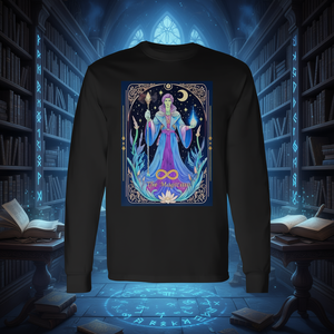T-shirt à manches longues avec motif Carte de Tarot Le Magicien 1 à des fins promotionnelles - Product Image 3