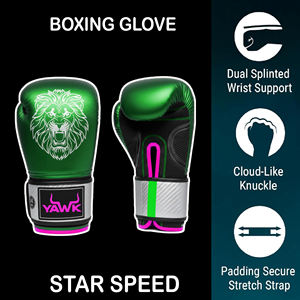 ถุงมือชกมวยคุณภาพสูงแบบมืออาชีพ ออกแบบโลโก้ได้ตามต้องการ หนังคุณภาพดี สวมใส่สบาย เหมาะสำหรับการฝึกซ้อม ขายส่งอุปกรณ์ศิลปะการต่อสู้ - Product Image 2