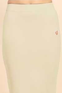 ชุดกระชับสัดส่วนผ้าสแปนเด็กซ์กระโปรงสีเบจสำหรับผู้หญิง P02รุ่นห้างสรรพสินค้า - Product Image 3