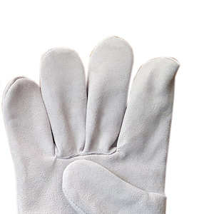 Guantes de Trabajo Resistentes de Cuero Dividido de Grado A, Venta Directa de Fábrica, Guantes de Construcción Duraderos de 8 mil, Palma Única - Product Image 2