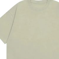 Büyük Beden Sade Bej Tişört %100 Pamuk Unisex Baskısız Tişört Premium Kalite OEM Özel Logo Baskılı Hızlı Kuruyan Çevre Dostu