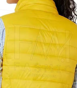 Haute Qualité De Luxe Designer Femmes Streetwear Toile Puffer Gilet Couleur Personnalisée Manteau D'hiver Élégant Zip-Up Survêtement - Product Image 6