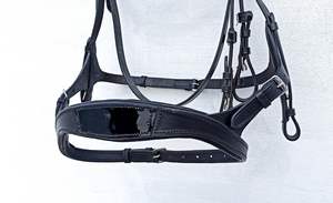 Bride de cheval en forme anatomique, en cuir, couverture de confort. - Product Image 2