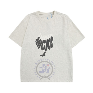 Ropa informal personalizada Hip Hop 100% algodón peso pesado Puff estampado Camiseta cuello redondo 3D Puff estampado casual Puff camiseta para hombres - Product Image 5