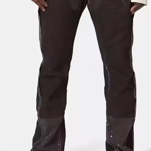 Pantalones acampanados de diseño personalizado Pantalones estampados cómodos transpirables para exteriores con técnicas lavadas para todas las estaciones-Etiqueta privada - Product Image 6