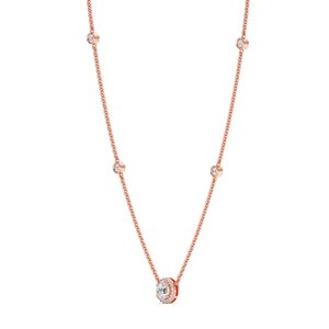Round Diamond Station <b>Necklace</b> - Product Image 4