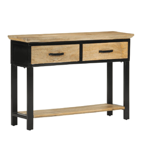 Mesa consola hecha a mano de madera maciza precio al por mayor muebles de pasillo con estilo con cajón para la entrada del hotel o la decoración del vestíbulo - Product Image 1