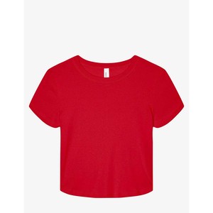 52% Airlume algodón peinado y hilado en anillo, 48% camisetas cortas de poliéster camiseta al por mayor mujeres señoras camiseta - Product Image 2