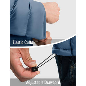 Chaqueta Acolchada de la Mejor Calidad para Hombre con Capucha, Bolsillos Laterales y Cierre de Cremallera, Resistente al Viento e Ideal para Actividades al Aire Libre en Invierno - Product Image 2