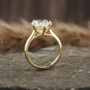 Anillo de compromiso de diamante con forma de corazón cultivado en laboratorio, de 14K oro sólido, certificado IGI, lujoso anillo de regalo con ajuste de solitario para mujer - Product Image 3