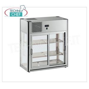 Équipement de réfrigération pour cuisine commerciale, comptoir réfrigéré de 80 cm de long avec 3 étagères - Product Image 1