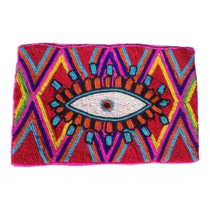 Beautiful 2024 Evil eye Handbag Handmade Best Selling Purse Beaded Bag at Wholesale Price from India