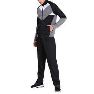 Vente en gros de vêtements de sport, vêtements de jogging unis pour hommes, survêtement personnalisé avec logo et design chaud pour hommes, survêtement à fermeture éclair - Product Image 1