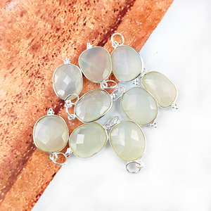 925 argent sterling plaqué rhodium pierre de lune blanche lunette à facettes ensemble pendentif en pierres précieuses collier de bijoux fins - Product Image 6