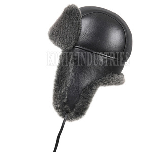 Nuevo diseño de piel de oveja sombrero de piel de oveja de alta calidad al por mayor personalizado Shearling sombrero de piel de oveja para la venta - Product Image 2