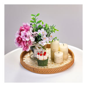 Precio de fábrica Bandeja de incrustaciones de nácar de Vietnam Bandeja de servicio ecológica decorativa hecha a mano para hotel-SM2005 - Product Image 1