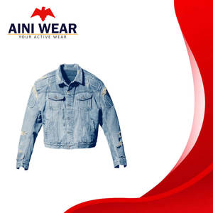 Veste en jean épaisse, rembourrée, écologique, respirante, décontractée, style vintage, lavée, boutonnée, personnalisable, haute qualité, pour l'automne et l'hiver - Product Image 5