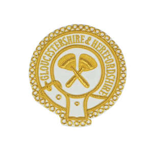 Artesanía Delantal Insignia Lingote Alambre Masónico Insignia Bordado Masónico Regalia - Product Image 3