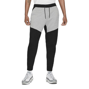 Pantalon de jogging décontracté Colorblock pour homme, pantalon de survêtement gris noir coupe ajustée avec taille élastique aux chevilles pour streetwear et gym - Product Image 1
