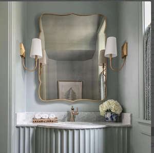 Lapseki espejo asimétrico decoración del hogar diseño de pared estética espejo estilo Irregular espejo de baño - Product Image 1