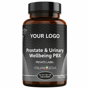 Prostate Urinary Wellbeing 60 Cápsulas 350mg PBX Suplemento Dietético RedMoringa OEM Marca Privada Hecho en Italia Cuidado Personal Masculino - Product Image 2