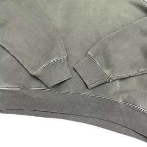 Sweat à capuche personnalisé pour hommes, sweat à capuche uni surdimensionné, sweats à capuche vierges, pull en coton, sweat à capuche vintage lavé à la pierre - Product Image 3