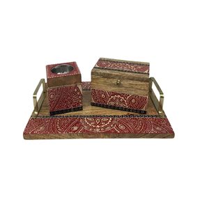 Brûleur de Bakhoor en bois de conception unique Brûleur de Oud de forme ronde de qualité supérieure avec la boîte à bijoux et le brûleur d'encens de plateau - Product Image 1