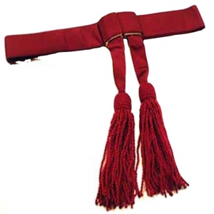 Ceinture de cérémonie OEM de gros ceinture d'uniforme ceinture royale avec pompons accessoires brodés à la main - Product Image 1