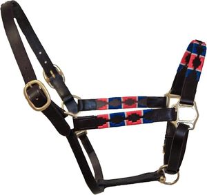 Licol en cuir tissé personnalisable pour chevaux, disponible dans toutes les couleurs, avec ferrures en laiton massif, réglable et confortable - Product Image 2