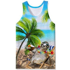 Camiseta sin mangas informal para hombre hecha en Pakistán de la mejor calidad, ropa deportiva activa hecha de poliéster/algodón para adultos - Product Image 4