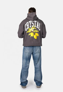 Sweats à capuche pour hommes 100% coton de haute qualité pull à séchage rapide Style saison d'hiver motif solide sweats à capuche en gros - Product Image 3